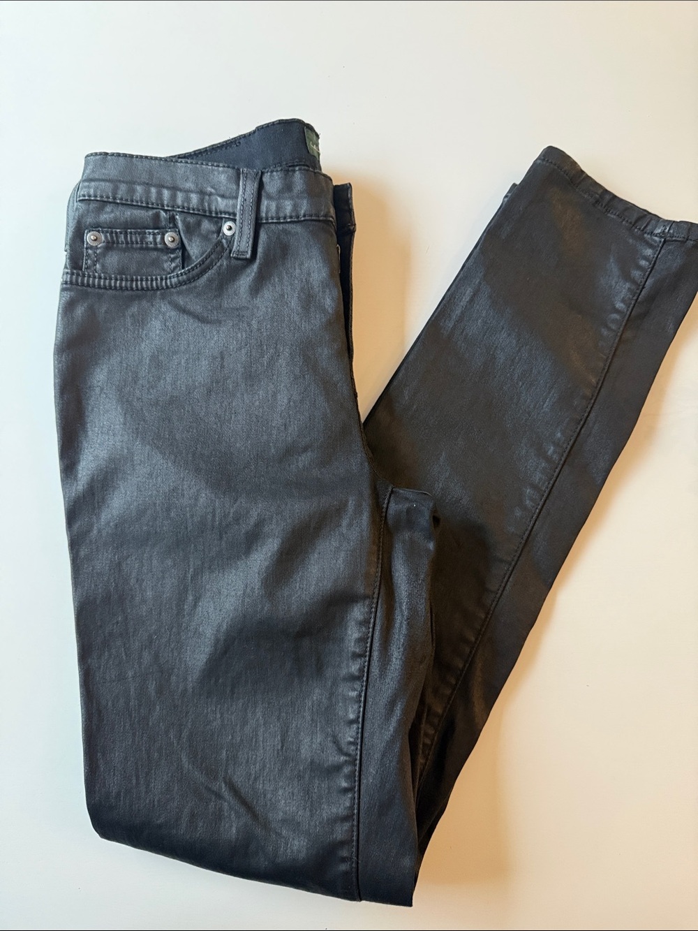 Ralph Lauren Waxed Denim Jeans with Green Label